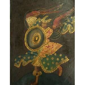   Saint Michael Cuzco Oil Painting San Miguel Arch Angel: Home & Kitchen