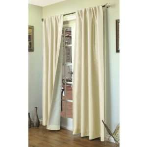  Home Studio Ming Faux Silk Curtains   84, Back Tab Top 