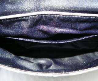  COACH Gunmetal Kristin Chainlink Signature C Top Handle Purse Bag 