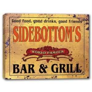  SIDEBOTTOMS Family Name World Famous Bar & Grill 