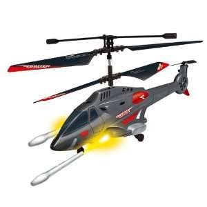   Missile Launching RC 3CH Sound Gyro Helicopter 343 with Eye Protection