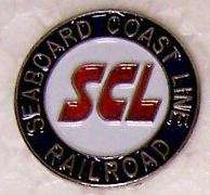 Hat Tie Tac Push Lapel Pin Seaboard Coast Line logo NEW  