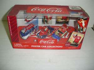 JOHNNY LIGHTNING COCA COLA POSTER CAR COLLECTION 1:64  