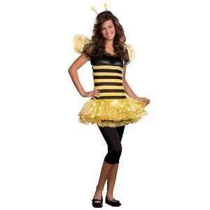 Lets Party By DreamGirl Busy Lil Bee (Light Up) Teen Costume / Black 