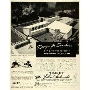  1943 Ad Timken Detroit Axle Co Building Design Sunshine 