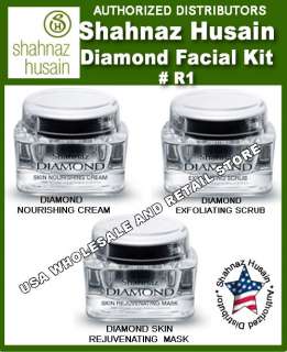 Shahnaz Husain Diamond Facial Kit Mask Cream Scrub R1  
