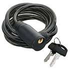 Self Coiling 72 Bike Cable Lock PVC Jacket   8mm Thick Cable Keyed 