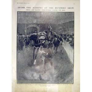 Hunters Show Horse Islington Thoroughbreds Print 1911