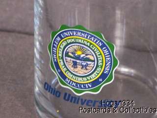 Vintage Ohio University Athens Clear Glass Wine Carafe  