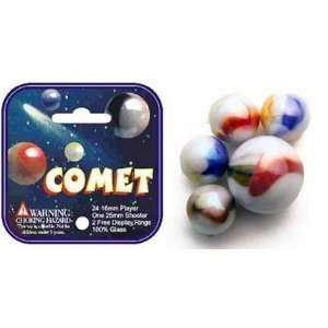  Comet Marbles Set (1 Shooter Marble, 24 Player Marbles & 2 