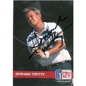  Howard Twitty Autographed Trading Card (Golf) Sports 