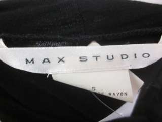 MAX STUDIO Black Long Sleeves Mock Turtleneck Tunic S  
