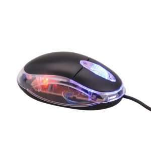   Black USB Optical Scroll Wheel Mini Mouse For PC Laptop: Electronics