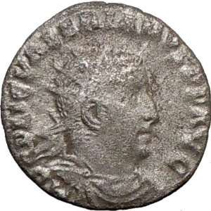 VALERIAN I 253AD Rare Authentic Ancient SILVER Roman Coin Liberalitas 