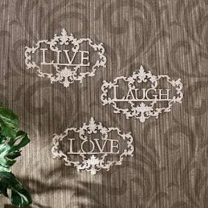   WS9286 Live, Laugh, Love 3pc Wall Art/Open Box Special
