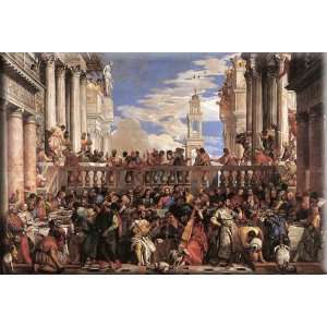   at Cana 16x11 Streched Canvas Art by Veronese, Paolo