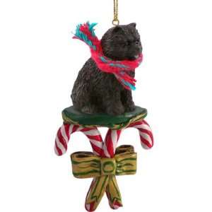    Chow Black Dog Candy Cane Christmas Tree Ornament: Home & Kitchen
