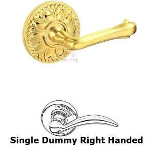 Single dummy claw foot right handed lever with floral round rosette in