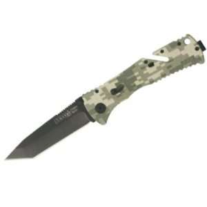 SOG Knives 99172 Assisted Opening Black Tanto Point Trident 