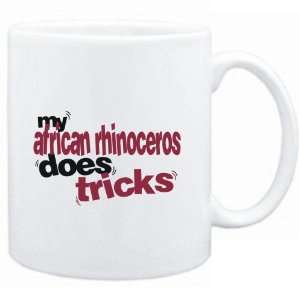  Mug White  My African Rhinoceros does tricks  Animals 