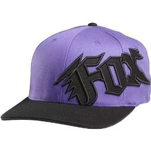 Fox Racing Shacked Mens Flexfit Race Wear Hat/Cap   Purple / Small 