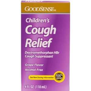  Good Sense Cough Relief Grape Alcohol Free Childrens Case 