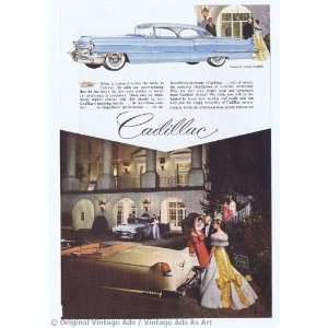 1956 Cadillac Coupe De Ville Coupe Blue and Convertible Cream Vintage 