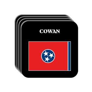 US State Flag   COWAN, Tennessee (TN) Set of 4 Mini Mousepad Coasters