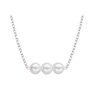     Genuine Cultured Pearl Starter Necklace With 3  4mm Pearls:CP3 4W