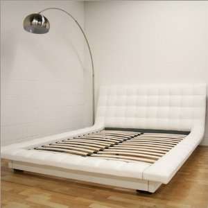   Baxton Studio Celia Queen Platform Bed in White: Home & Kitchen