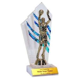 Quick Ship   8 Acrylic Basketball Trophy:  Sports 