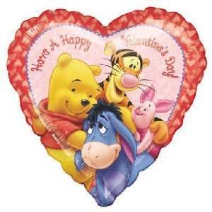    Valentines Balloons 18 Pooh Group Valentines Day Toys & Games