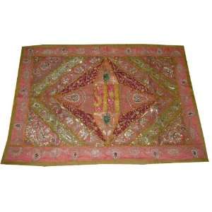   Olive Pink India Sari Wall Hanging 60 X 40