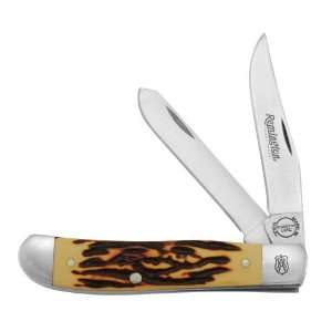  Remington Heritage Delrin Stag Mini Trapper Pocketknife 2 