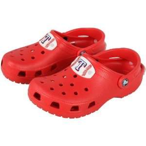  Texas Rangers Youth Crocs Classic   Red