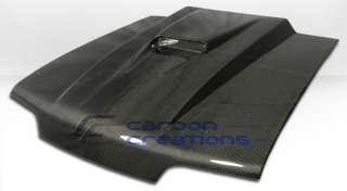 87 93 Ford Mustang Cowl Carbon Fiber Hood  