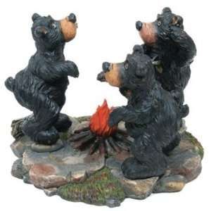  Willie Black Bear By Campfire Collectible Figurine, 6 Home & Kitchen