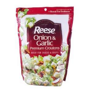Reese Croutons Onion & Garlic Croutons, 6 oz  Grocery 