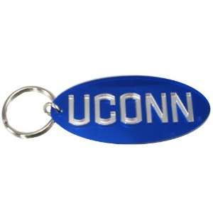  Connecticut Huskies (UConn) Blue Oval Mirror Key Chain 