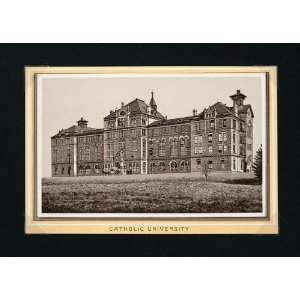 1897 Catholic University CUA Caldwell Hall Washington   Original 