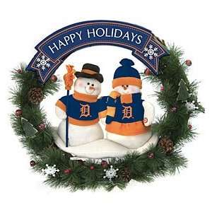  Detroit Tigers 20 Team Snowman Wreath