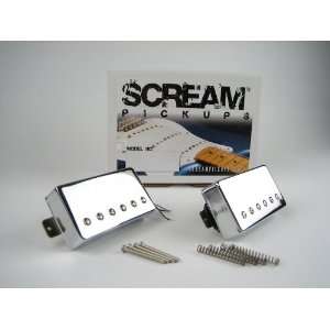  Scream Chrome Humbucker Pickup Set: Musical Instruments