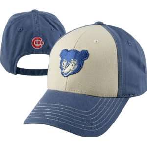 Chicago Cubs Pastime Retro Logo Washed Twill Adjustable Strapback Hat 