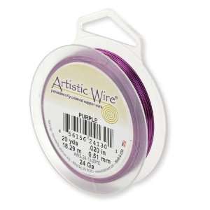  Artistic Wire 26 Gauge Purple Wire, 30 Yards Arts, Crafts 