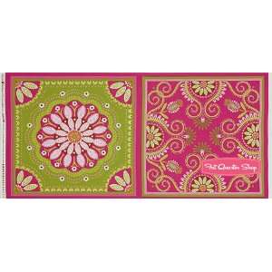  Gypsy Bandana Pink Gypsy Bandana Quilt Panel   SKU# DC4608 