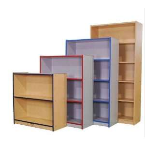  Mahar N60SCASE Grey Glace   Single Sided Bookcase   4 