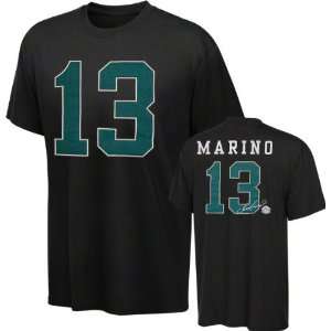  Dan Marino Miami Dolphins Black Hall Of Fame Name & Number 