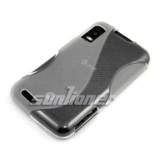   MB860 ME860 TPU Silicon Case Skin Cover + Screen Protector .CW  