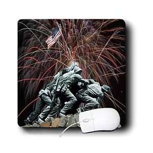 Sandy Mertens Patriotic   Marine Corp Memorial with Fireworks   Mouse 