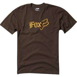    Fox Racing Side Head T Shirt   Medium/Dark Brown: Automotive